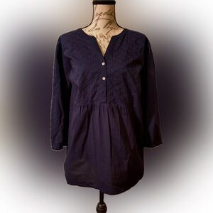 Croft & Barrow 2X Navy blue Shirt NWT